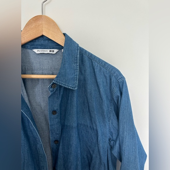 Uniqlo X JW Anderson long denim button down shirt - Picture 2 of 9